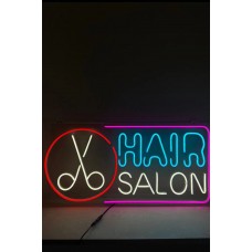 Neon Hair Salon Led Aydınlatma Tabela